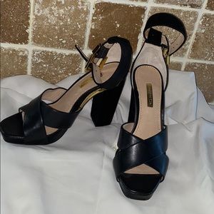 Woman’s block heel dressy shoes